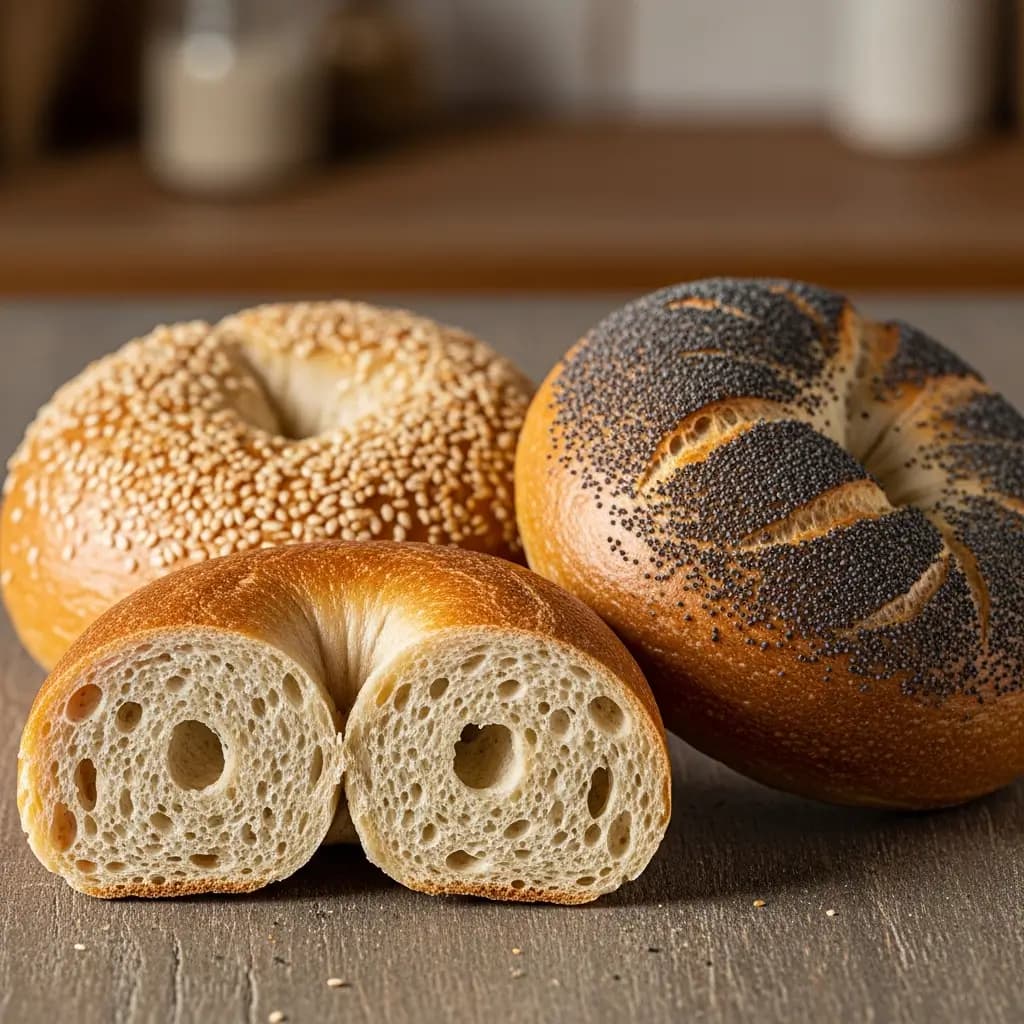 Image for Easy Homemade Sourdough Bagels Recipe (Chewy, Dense & Delicious!)